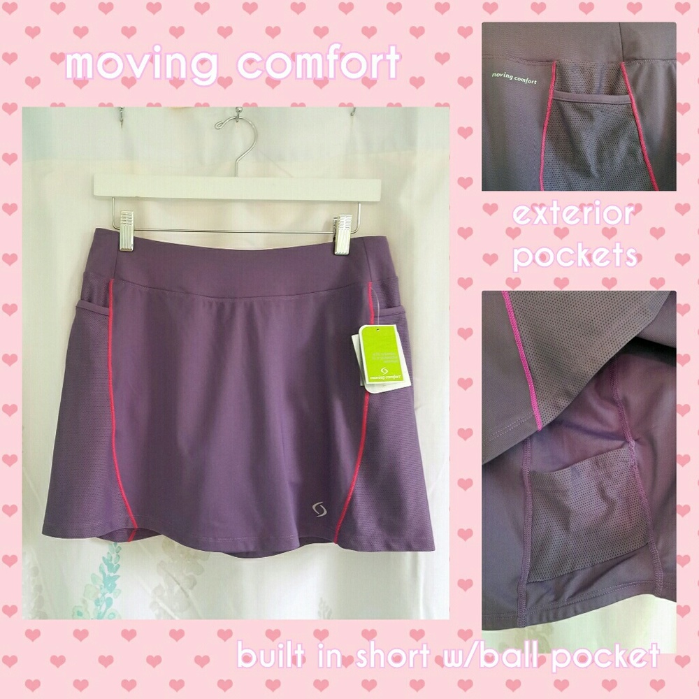 NWT Moving Comfort Purple Sport Skort